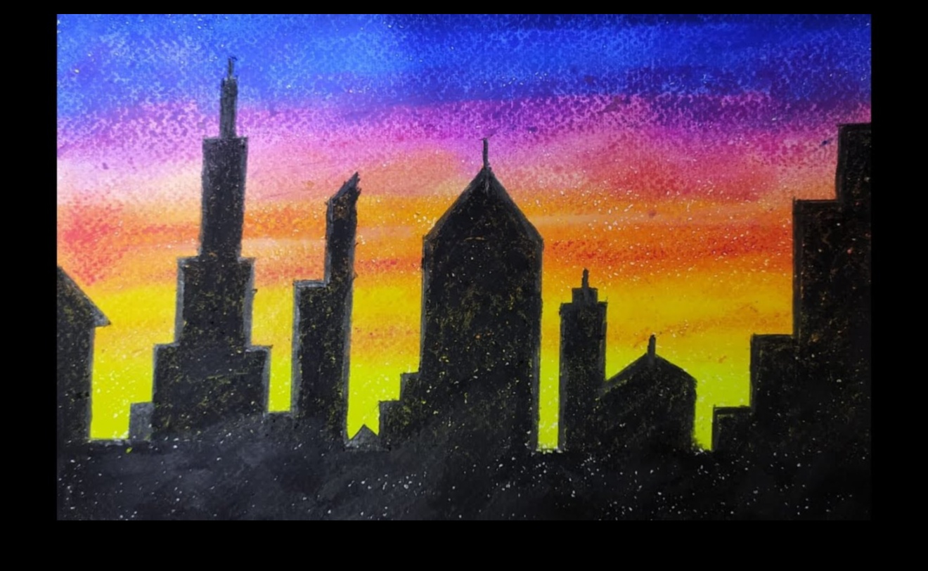 Skyline în pastel: crearea de desene moi și vibrante de peisaj urban